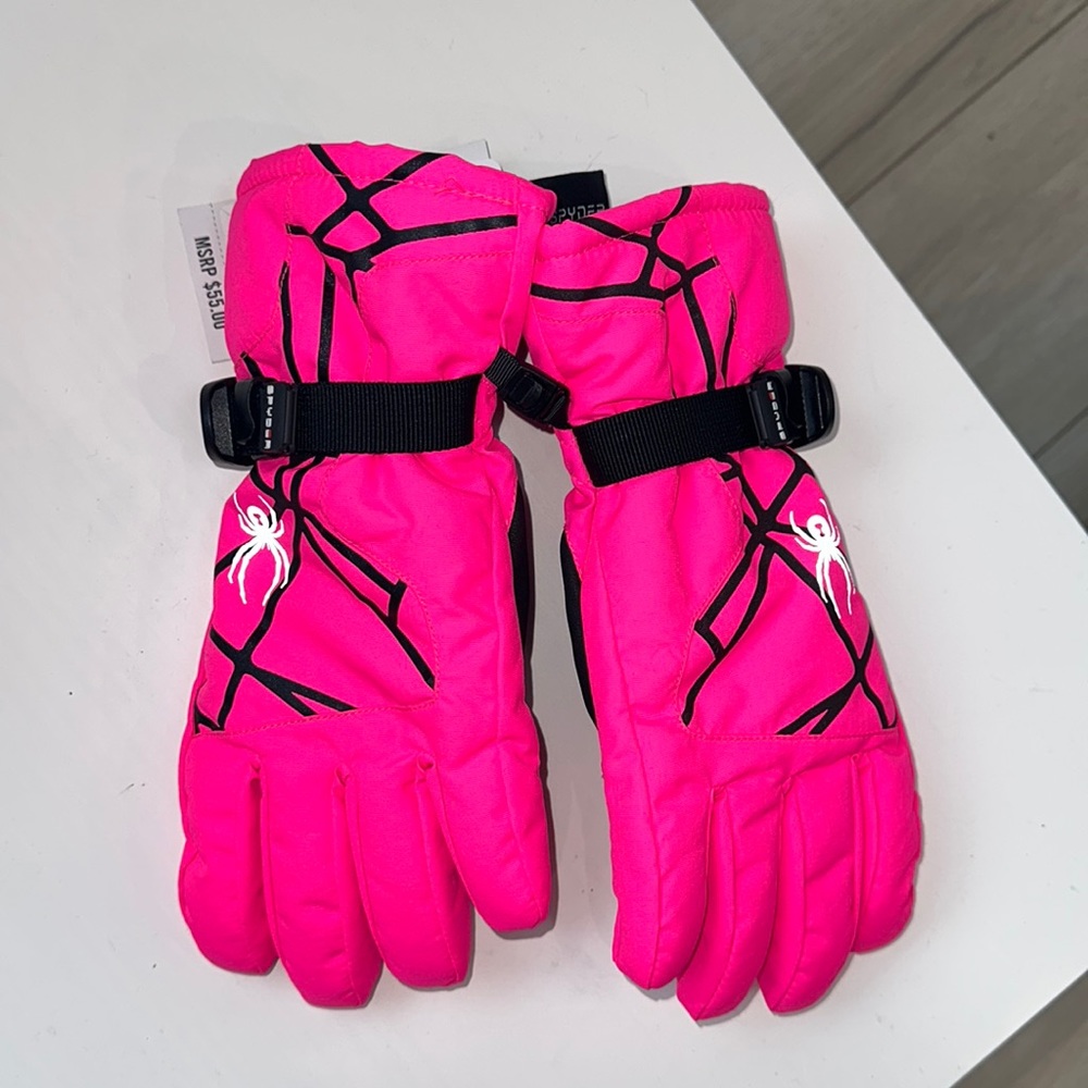 Brand new SPYDER hot pink women’s gloves